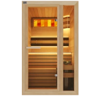 Одноместная финская сауна Comfort из кедра